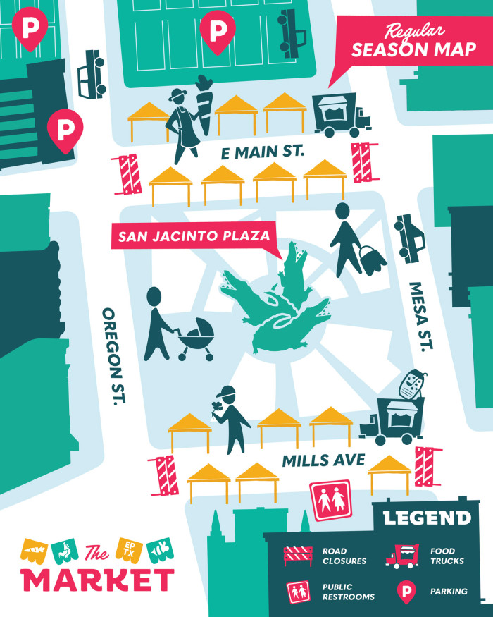 Market Location Map & Parking
